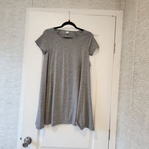 Old Navy Heather Gray Swing Dress Size S Euc